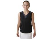 Adidas Golf 2016 Girls Essential Mixed Print Sleeveless Polo Shirt Black L