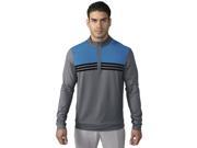 Adidas Golf 2017 Men s ClimaCool Colorblock 1 4 Zip Long Sleeve Layering Top Vista Grey L