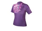 Endura 2016 Women s Singletrack II Short Sleeve Cycling T Shirt E6087 Purple L
