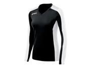 Asics 2015 16 JR Roll Shot Jersey BT2702 Black White XL