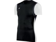 Asics 2016 Men s Enduro Short Sleeve Track and Field T Shirt TF2678 Black White XL