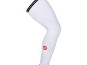 Castelli 2017 UPF 50 Light Cycling Leg Skins Warmer O16037 white L