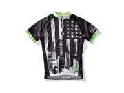 Primal Wear 2016 Men s Merica Short Sleeve Sport Cut Cycling Jersey MER1J20M Black White S
