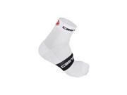 Castelli 2017 Free 6 Cycling Sock R14033 white black red L XL