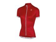 Castelli 2016 Women s Anima Full Zip Short Sleeve Cycling Jersey A16055 red S