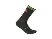Castelli 2016 Free Kit 13 Cycling Sock R16025 anthracite yellow fluo S M