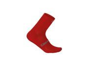 Castelli 2017 Quatro 9 Cycling Sock R16028 red S M