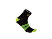 Castelli 2016 Rosso Corsa 9 Cycling Sock R9046 black lime S M