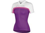 Castelli 2014 Women s Promessa Short Sleeve Cycling Jersey A11039 cyclamen white pink fluo S