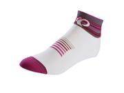Pearl Izumi 2014 15 Women s Elite Cycling Run Socks 14251401 Berry Stripey L
