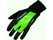 Castelli 2015 16 Leggenda Full Finger Winter Cycling Gloves K13530 Black Sprint Green M