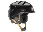 Bern 2016 17 Women s Hepburn Zipmold Winter Snow Helmet w Liner Satin Black w Black Liner M L
