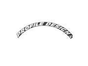 Profile Design 38 TwentyFour Road Bicycle Wheel Sticker Kit White
