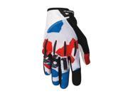 SixSixOne 2016 Men s Evo Full Finger Mountain Cycling Gloves 7109 Red White Blue XL
