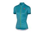 Castelli 2016 Women s Anima Full Zip Short Sleeve Cycling Jersey A16055 pastel blue M