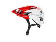 SixSixOne 2016 EVO AM Open Face All Mountain Bicycle Helmet White Red M L