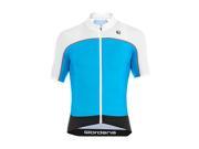 Giordana 2017 Men s NX G Short Sleeve Cycling Jersey GI S6 SSJY NXGL Blue Fluo White Black with Red accents M