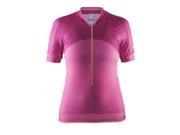 Craft 2016 Women s Belle Short Sleeve Cycling Jersey 1903986 Smoothie Pop Shine L