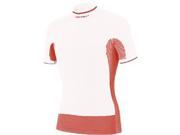 Castelli 2014 Iride Seamless Short Sleeve Cycling Base Layer A11532 white red 2XL