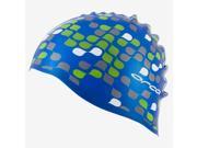 Orca 2015 Unisex Silicone Swimcap with Print Marine Blue