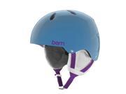 Bern 2015 16 Youth Teen Diabla EPS Thin Shell EPS Winter Snow Helmet Translucent Light Blue w White Liner M L