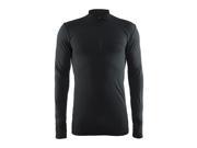 Craft 2016 17 Men s Active Comfort Zip Long Sleeve Base Layer 1904480 Black Solid M