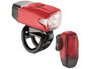 Lezyne LED KTV Drive Bicycle Headlight Tail Light Pair Red