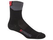 Louis Garneau 2017 Merino 60 Cycling Running Socks 1086078 BLACK GRAY RED SM