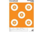 Champion Shotkeeper Targets White Orange 5 Bullseye Large 12 Pack 45559