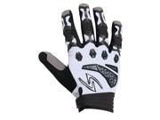 Serfas 2015 Men s Pro Full Finger Cycling Gloves GMPRF White Black L