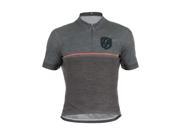 Giordana Sport 2017 Men s Merino Wool Sport Short Sleeve Cycling Jersey GS S6 SSWO GSPT Grey Black with Red accents