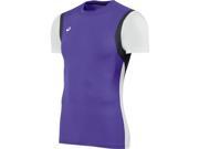 Asics 2016 Men s Enduro Short Sleeve Track and Field T Shirt TF2678 Purple White L