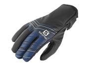 Salomon 2016 17 Mens Thermo Gloves Black Blue Yonder L