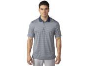 Adidas Golf 2016 Men s Tournament 3 Color Stripe Short Sleeve Polo Shirt Mineral Blue Stone White M