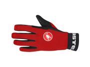 Castelli 2016 17 Scalda Full Finger Winter Cycling Gloves K16535 red black L