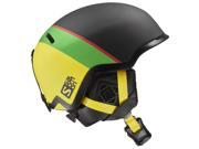 Salomon 2016 17 Hacker Ski Helmet 39042 Black Green Yellow L