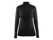 Craft 2016 17 Women s Active Comfort Zip Long Sleeve Base Layer 1904479 Black Solid L