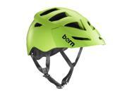 Bern 2016 Men Morrison Zipmold Summer Bike Helmet w Breakaway Visor Matte Neon Green w Breakaway Visor L XL