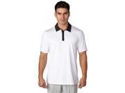 Adidas Golf 2017 Men s ClimaCool Performance Short Sleeve Polo Shirt White Black 2XL