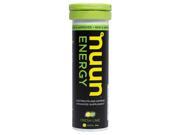 Nuun ENERGY Electrolyte Caffeine Enhanced Supplement Hydration Tablets 1 Tube Fresh Lime