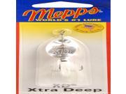 Mepps XD Dressed Treble Lure 1 4 oz. Silver Body Silver Blade 117682
