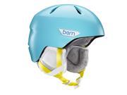 Bern 2016 17 Kids Girls Bristow JR Winter Snow Helmet Satin Cyan Blue w White Liner XS S