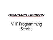 Standard VHF Programming Service PROGRAMMING