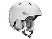 Bern 2016 17 Women s Bristow Zipmold Winter Snow Helmet w Liner Satin White w Grey Liner XS S