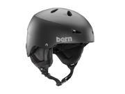 Bern 2016 17 Men s Macon Team EPS Winter Snow Helmet w Earflaps Matte Black w Earflaps M