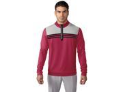 Adidas Golf 2017 Men s ClimaCool Colorblock 1 4 Zip Long Sleeve Layering Top Unity Pink L