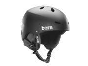 Bern 2016 17 Men s Macon EPS Winter Snow Helmet w 8tracks Audio Knit Matte Black w 8Tracks Audio Liner S M