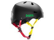 Bern 2017 Men s Macon Summer H2O Water Sports Helmet w Brock Foam Matte Black Rasta S