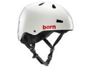 Bern 2017 Men s Macon Summer H2O Water Sports Helmet w Brock Foam Satin Light Grey M