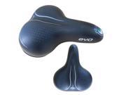 EVO MegaSoft Gel Comfort ES Dual Elastomer Suspension Bike Saddle Black
